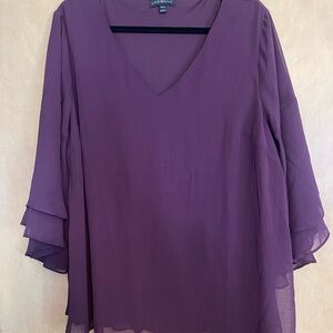 Lane Bryant Women's Deep Purple Blouse